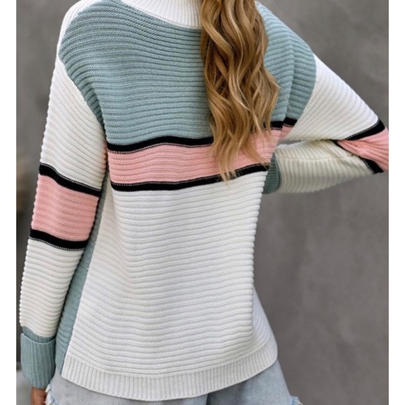 Polo Stripe Knit Sweater - Picture 2 of 6